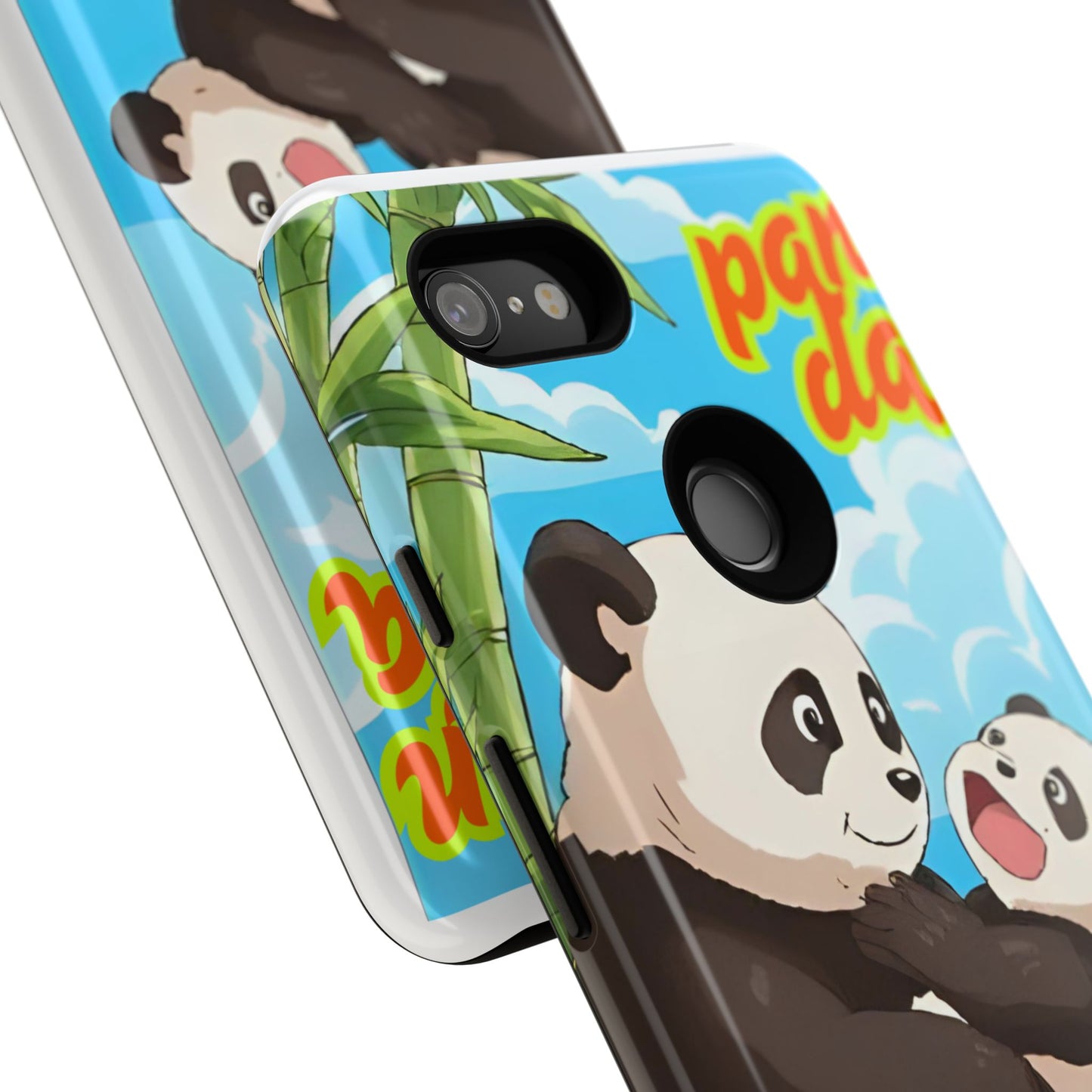 Panda Phone Case - Cute Panda Mom and Baby Design, Phone Cover for Animal Lovers, Gift for Kids and Adults, Jungle Vibe, Fun Accessory