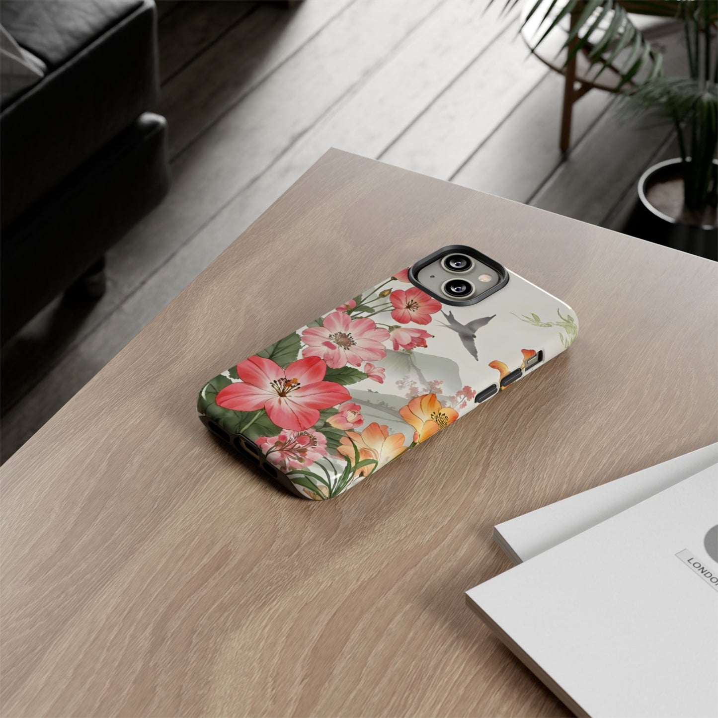 Floral Phone Case, Tough Cases, Smartphone Accessories, Gift for Her, Nature Lover's Present, Floral Design, Spring Style