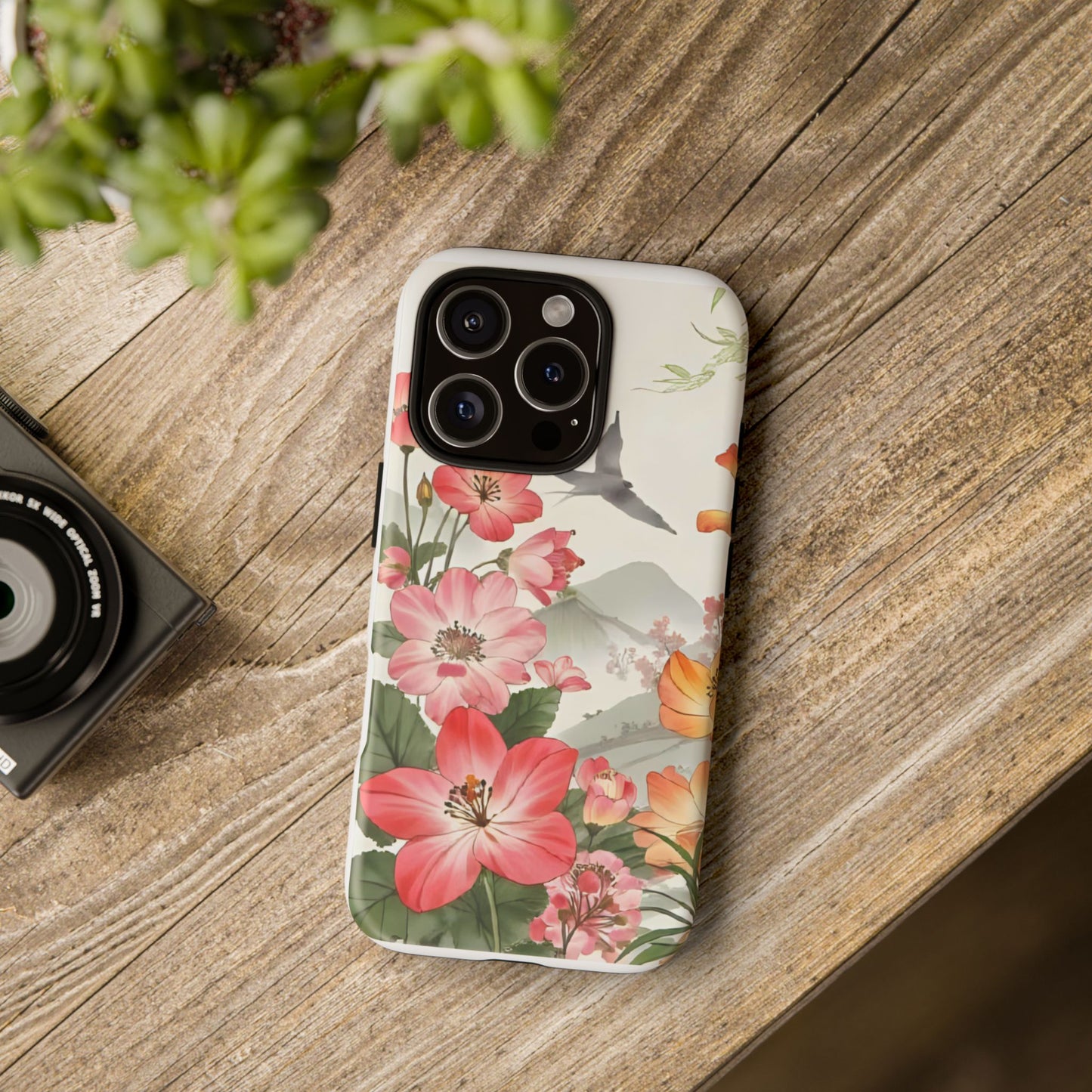 Floral Phone Case, Tough Cases, Smartphone Accessories, Gift for Her, Nature Lover's Present, Floral Design, Spring Style