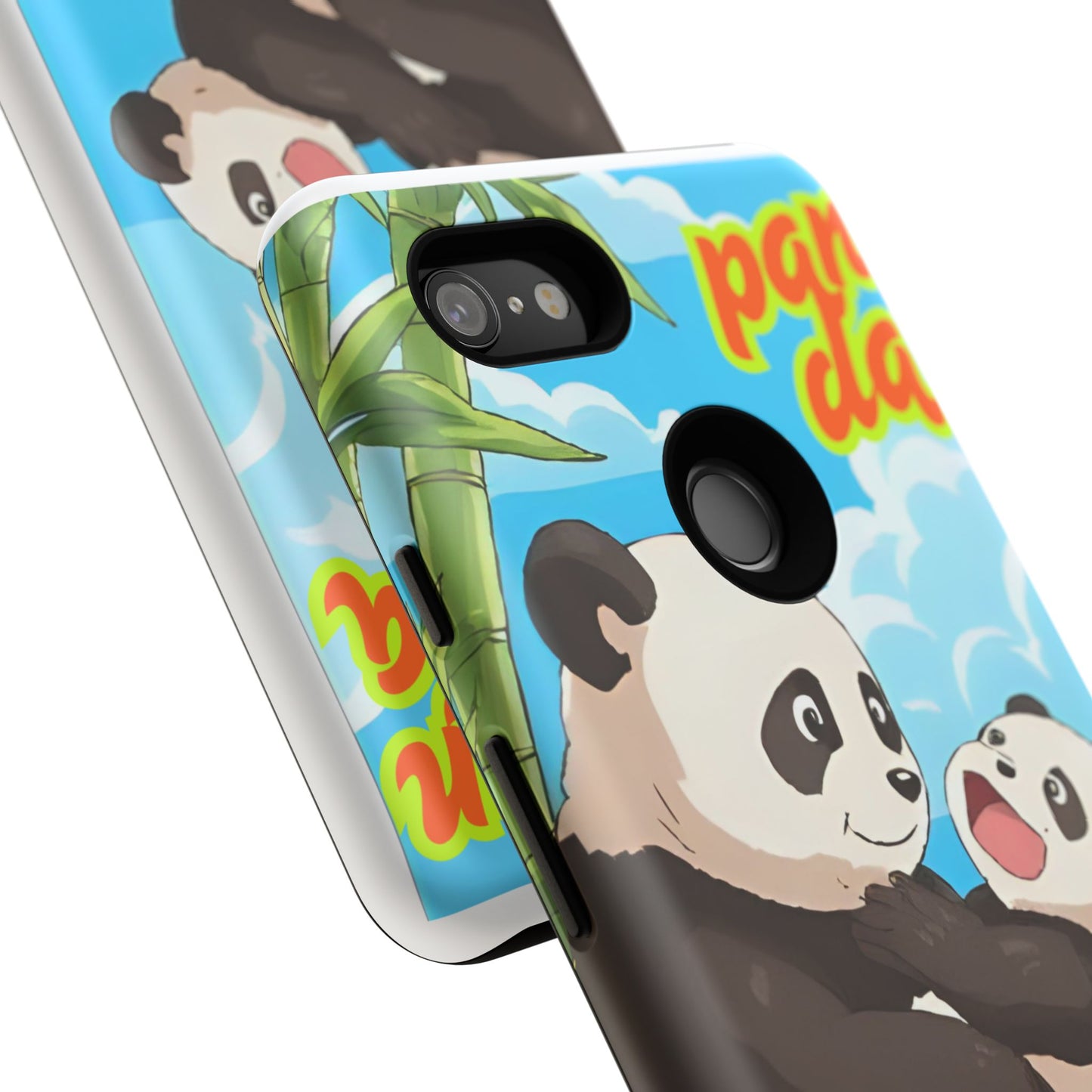 Panda Phone Case - Cute Panda Mom and Baby Design, Phone Cover for Animal Lovers, Gift for Kids and Adults, Jungle Vibe, Fun Accessory