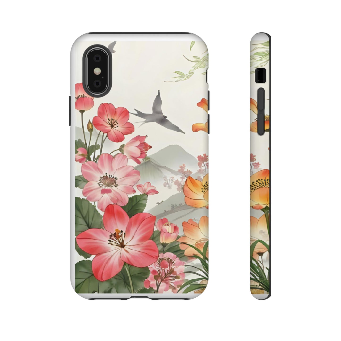 Floral Phone Case, Tough Cases, Smartphone Accessories, Gift for Her, Nature Lover's Present, Floral Design, Spring Style