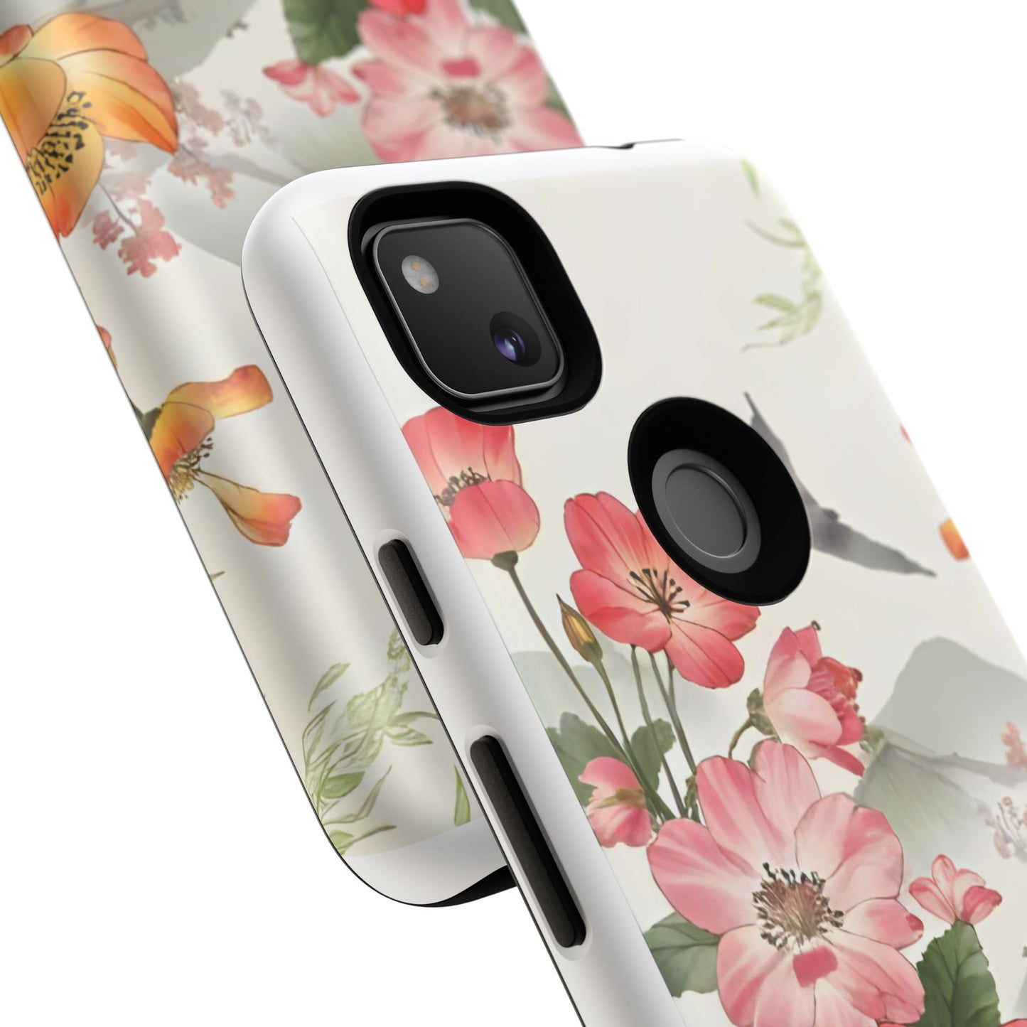Floral Phone Case, Tough Cases, Smartphone Accessories, Gift for Her, Nature Lover's Present, Floral Design, Spring Style