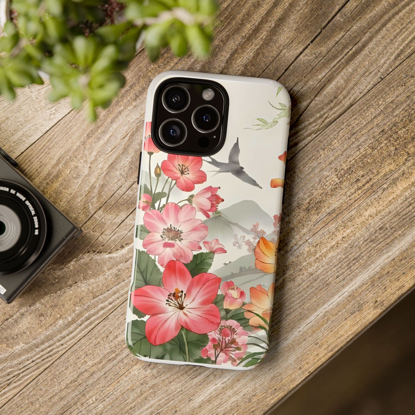 Floral Phone Case, Tough Cases, Smartphone Accessories, Gift for Her, Nature Lover's Present, Floral Design, Spring Style