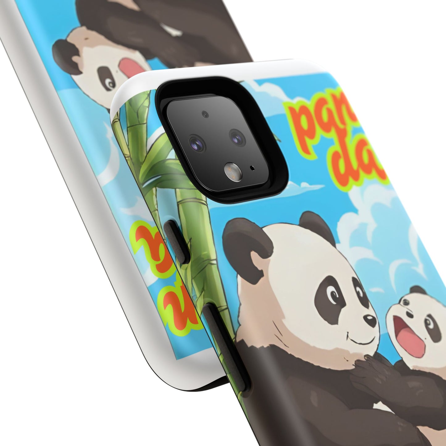 Panda Phone Case - Cute Panda Mom and Baby Design, Phone Cover for Animal Lovers, Gift for Kids and Adults, Jungle Vibe, Fun Accessory