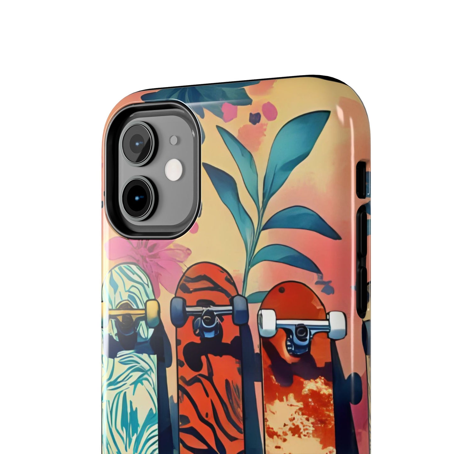 Skateboard Art Phone Cases | Tough Phone Covers for Skaters | Unique Gift for Skateboard Lovers, Trendy Protection, Custom Designs