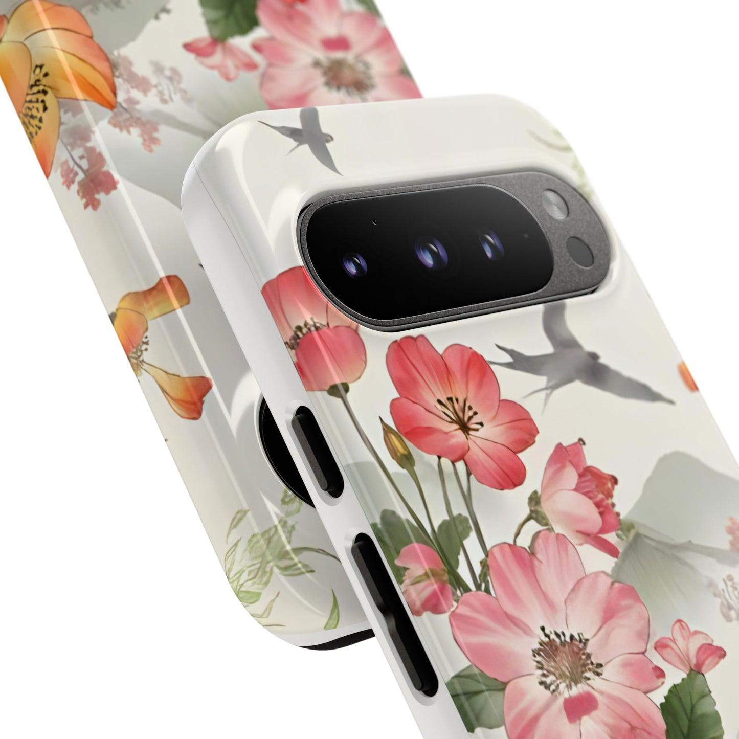 Floral Phone Case, Tough Cases, Smartphone Accessories, Gift for Her, Nature Lover's Present, Floral Design, Spring Style