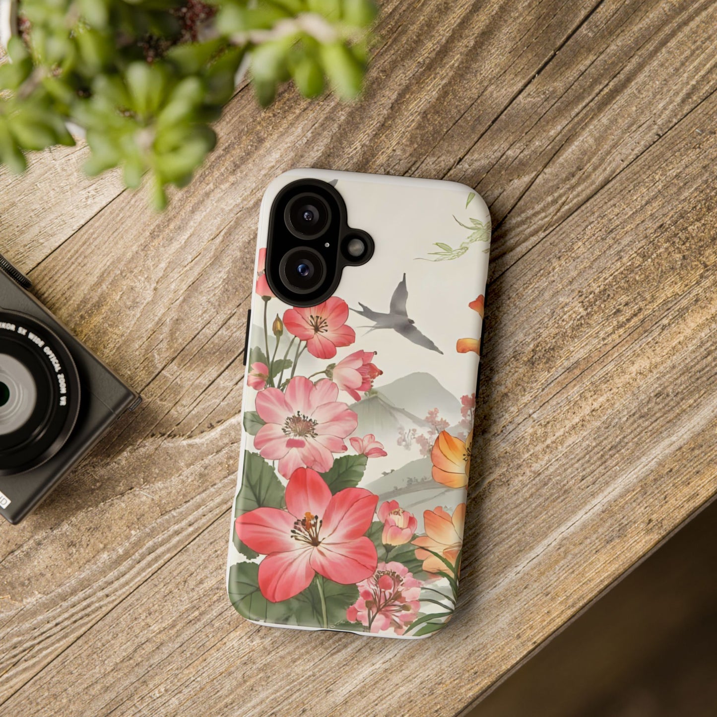 Floral Phone Case, Tough Cases, Smartphone Accessories, Gift for Her, Nature Lover's Present, Floral Design, Spring Style