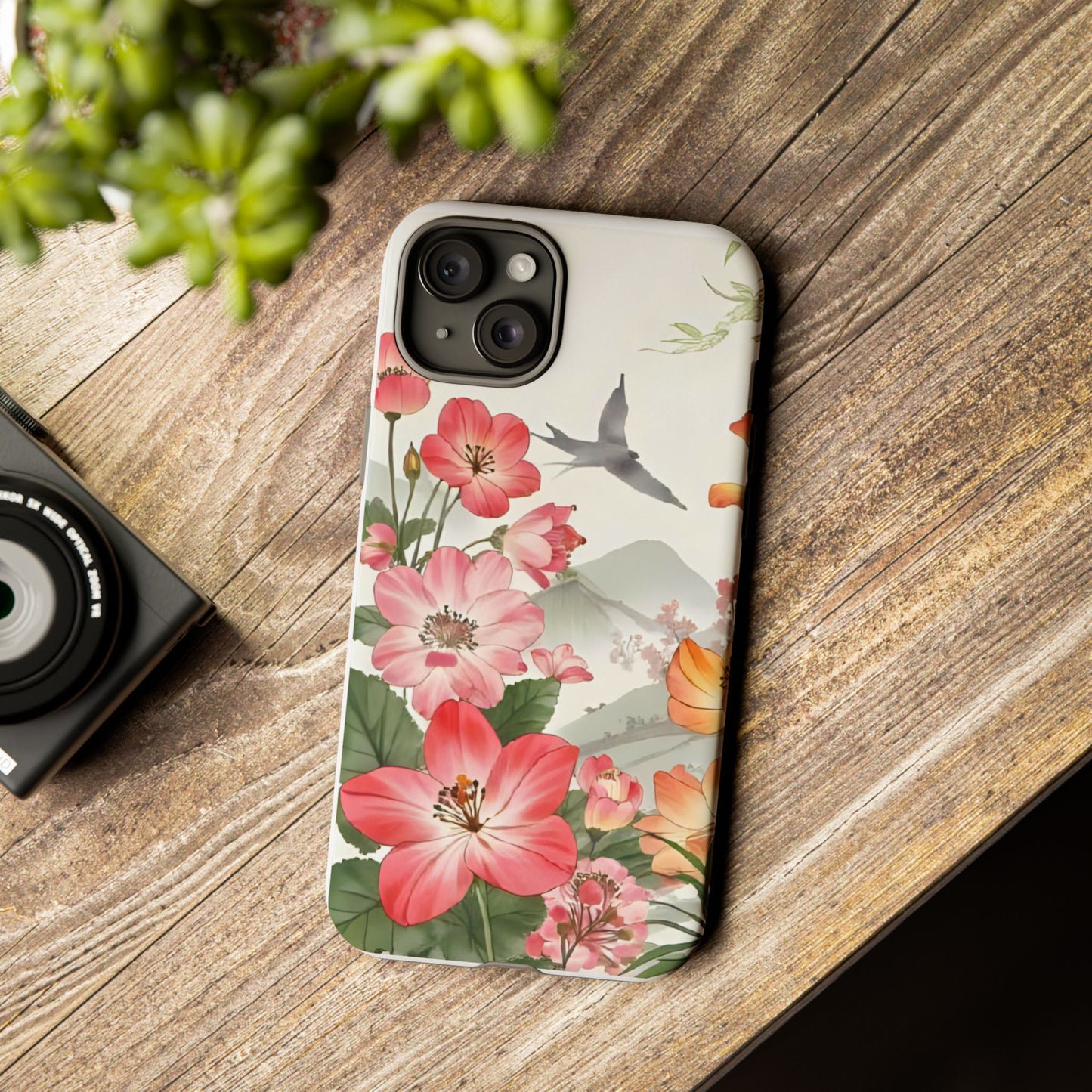 Floral Phone Case, Tough Cases, Smartphone Accessories, Gift for Her, Nature Lover's Present, Floral Design, Spring Style