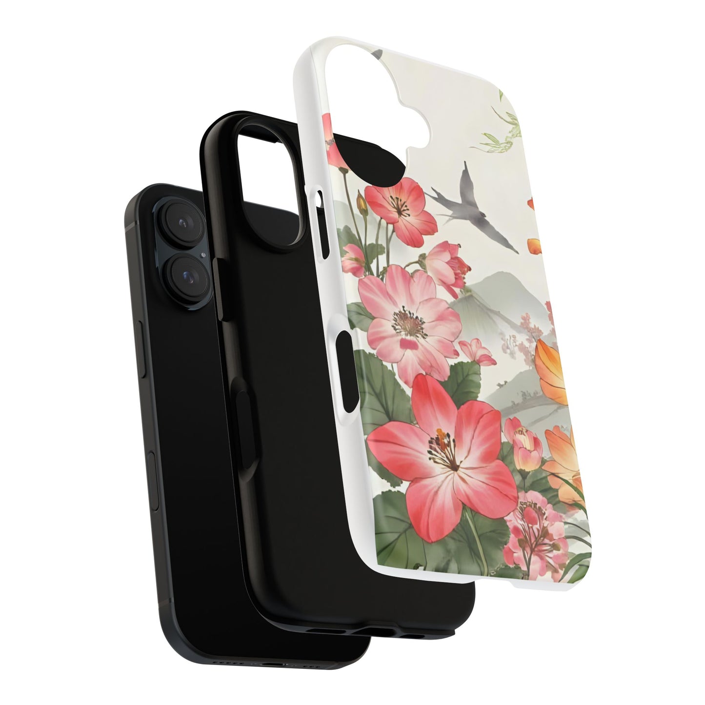 Floral Phone Case, Tough Cases, Smartphone Accessories, Gift for Her, Nature Lover's Present, Floral Design, Spring Style
