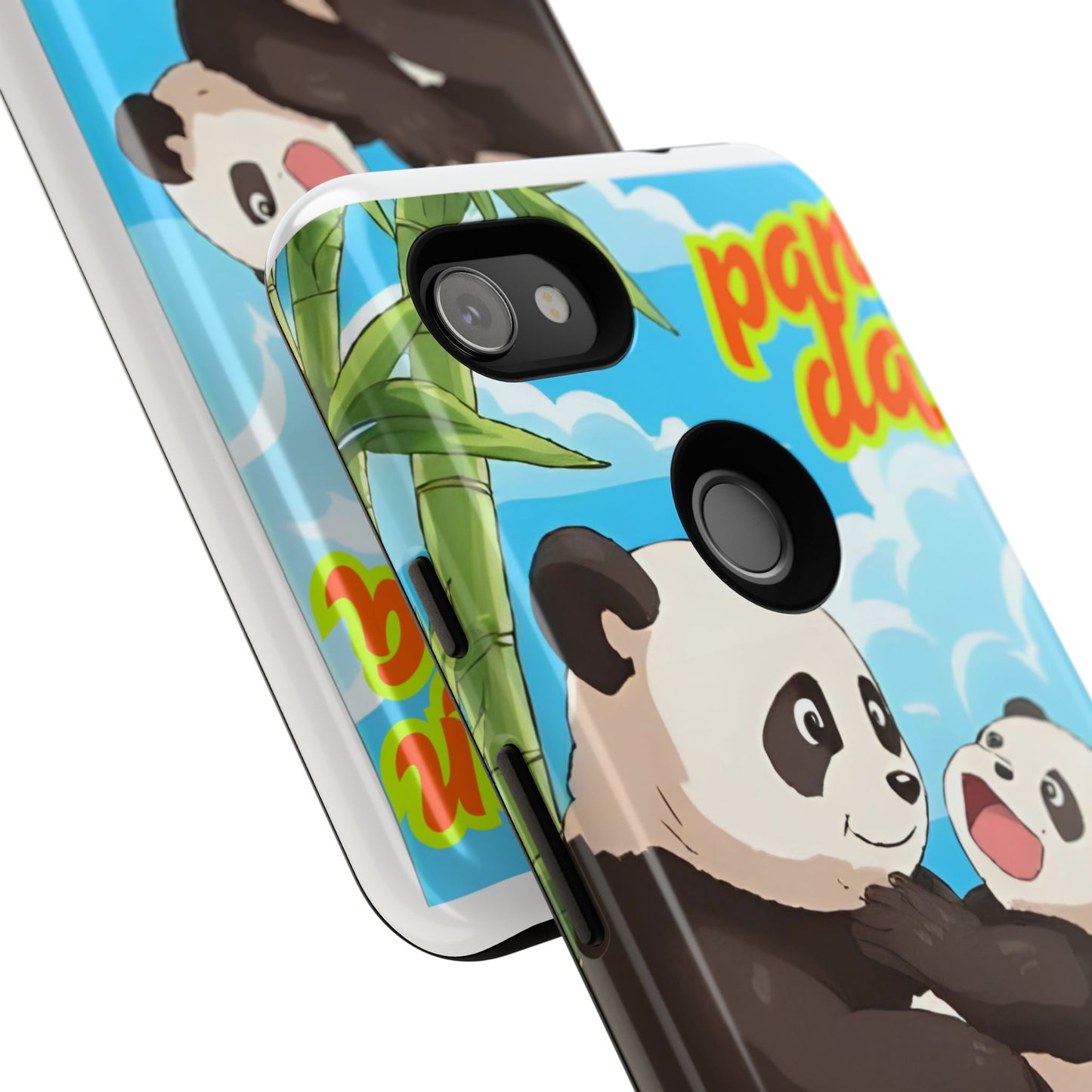 Panda Phone Case - Cute Panda Mom and Baby Design, Phone Cover for Animal Lovers, Gift for Kids and Adults, Jungle Vibe, Fun Accessory