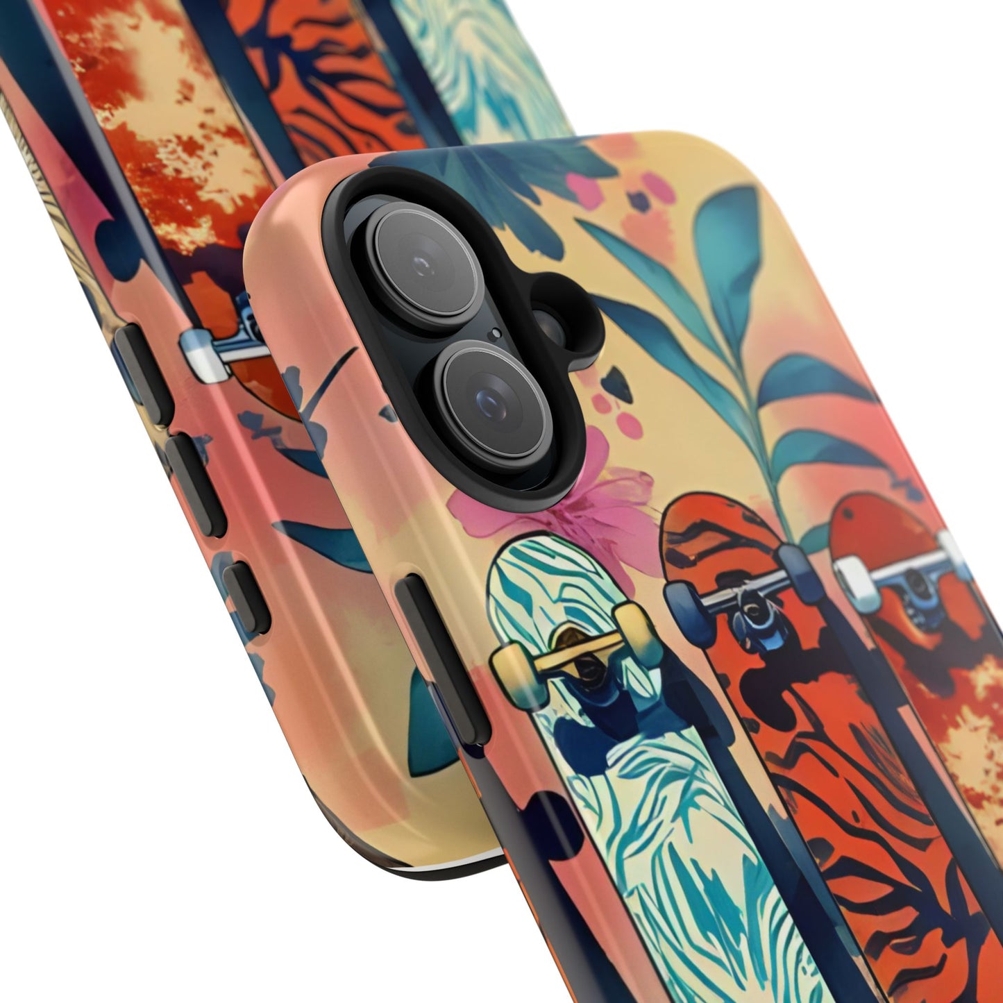 Skateboard Art Phone Cases | Tough Phone Covers for Skaters | Unique Gift for Skateboard Lovers, Trendy Protection, Custom Designs