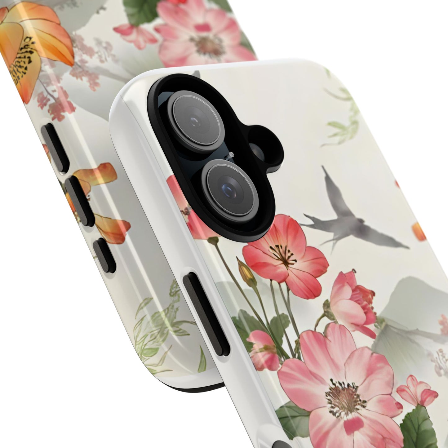 Floral Phone Case, Tough Cases, Smartphone Accessories, Gift for Her, Nature Lover's Present, Floral Design, Spring Style