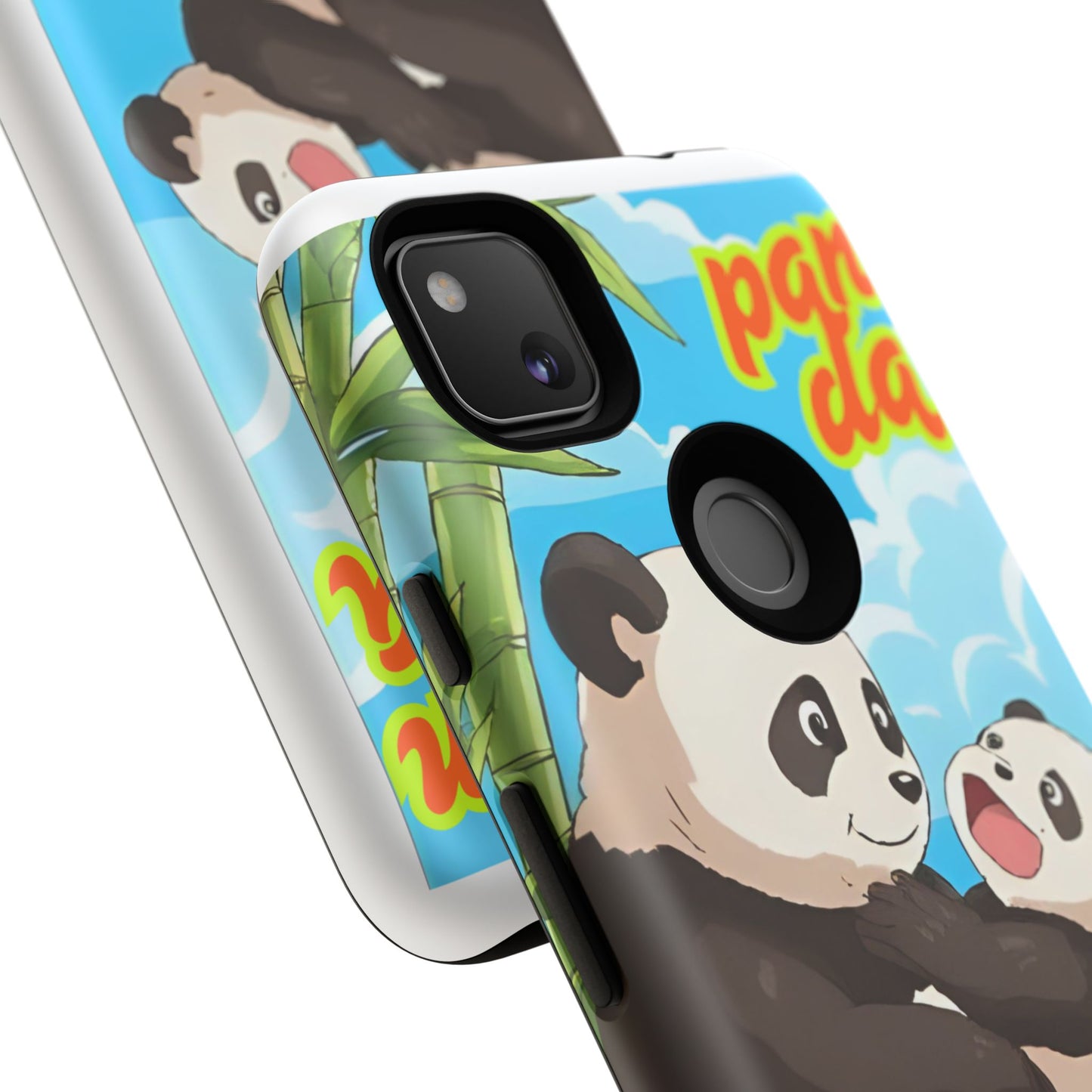 Panda Phone Case - Cute Panda Mom and Baby Design, Phone Cover for Animal Lovers, Gift for Kids and Adults, Jungle Vibe, Fun Accessory