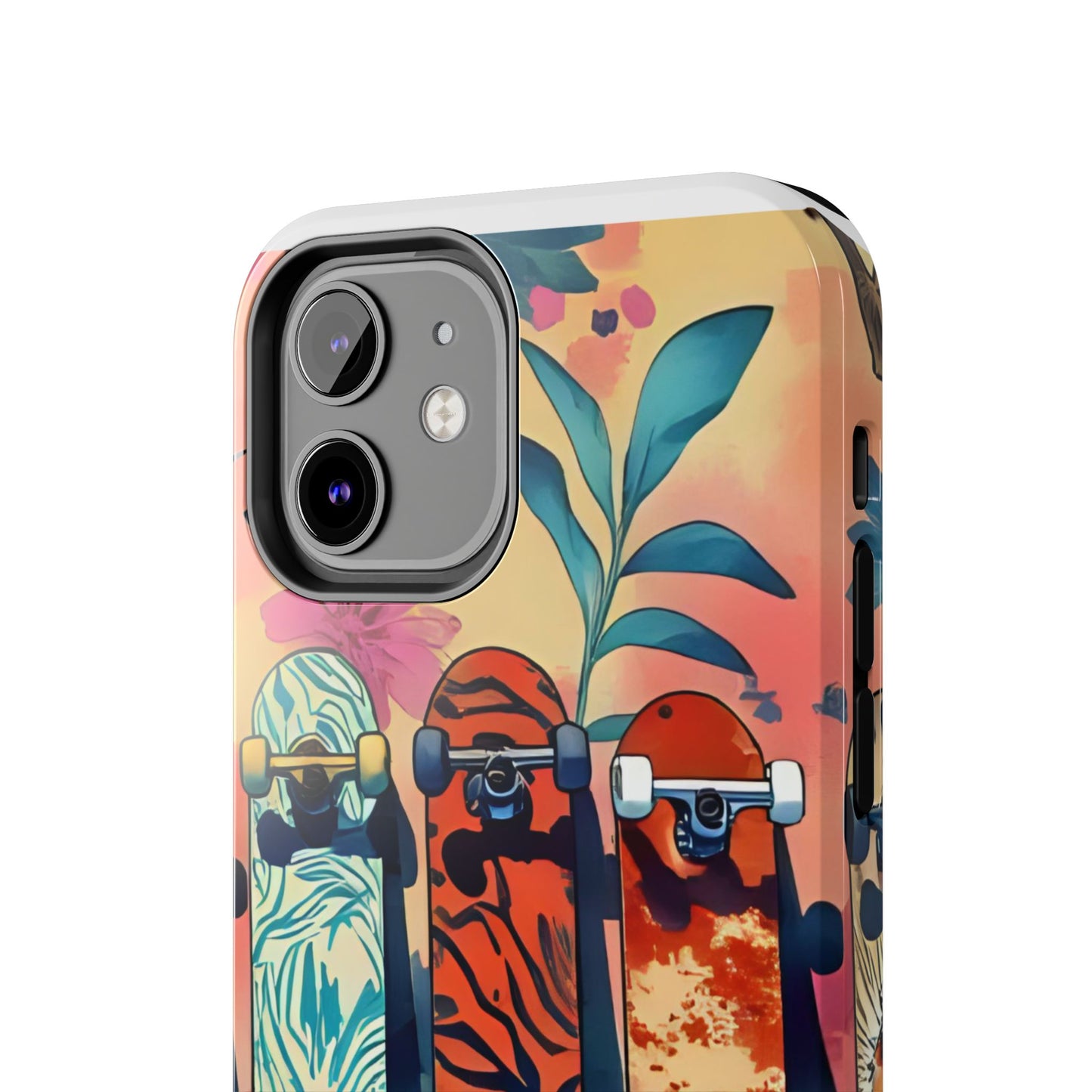 Skateboard Art Phone Cases | Tough Phone Covers for Skaters | Unique Gift for Skateboard Lovers, Trendy Protection, Custom Designs