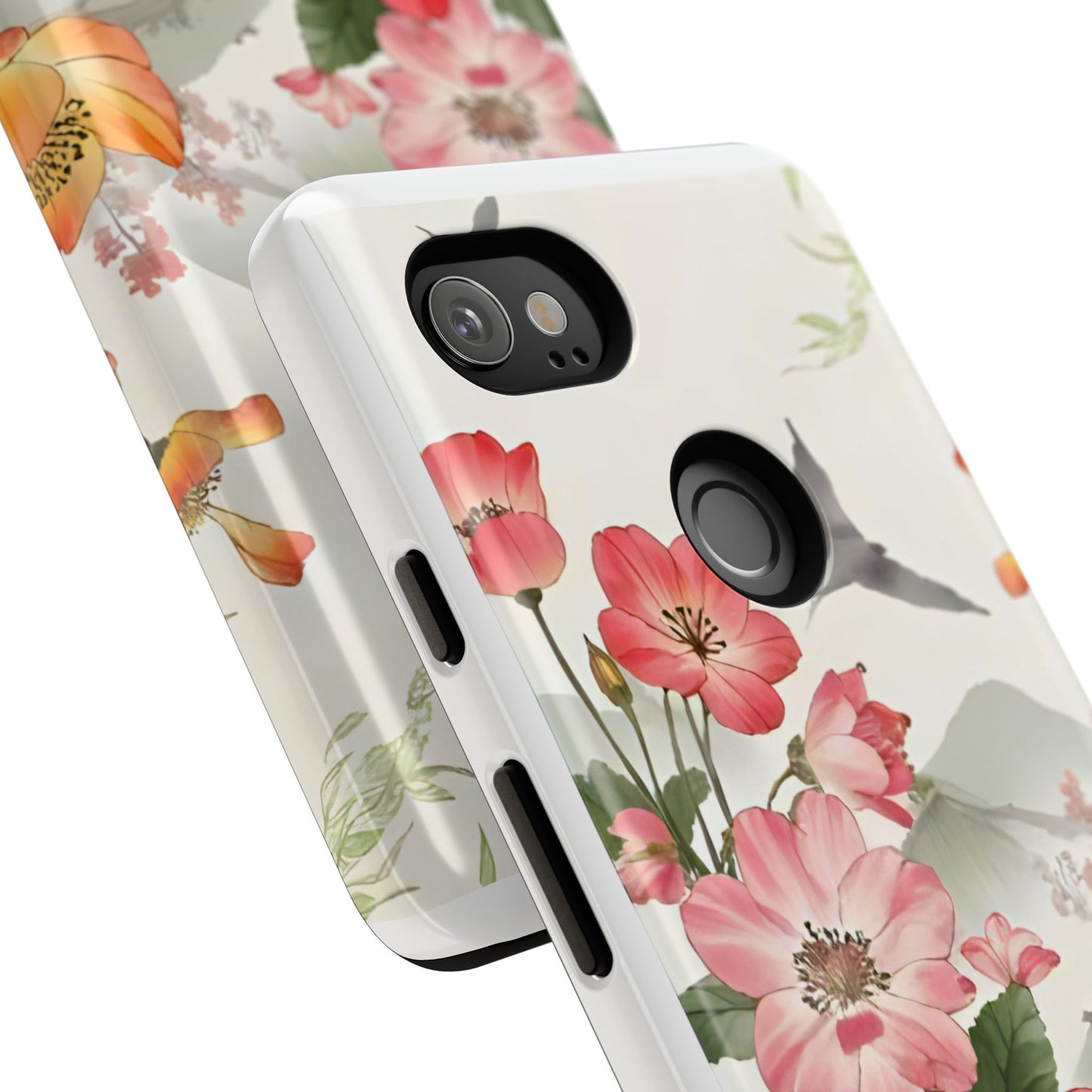 Floral Phone Case, Tough Cases, Smartphone Accessories, Gift for Her, Nature Lover's Present, Floral Design, Spring Style