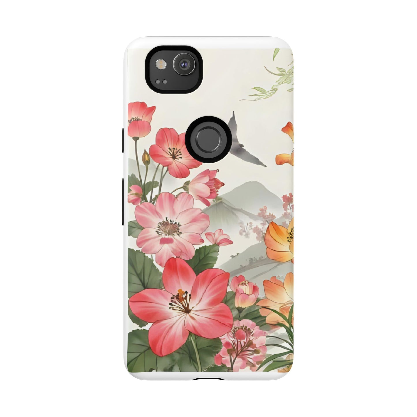 Floral Phone Case, Tough Cases, Smartphone Accessories, Gift for Her, Nature Lover's Present, Floral Design, Spring Style