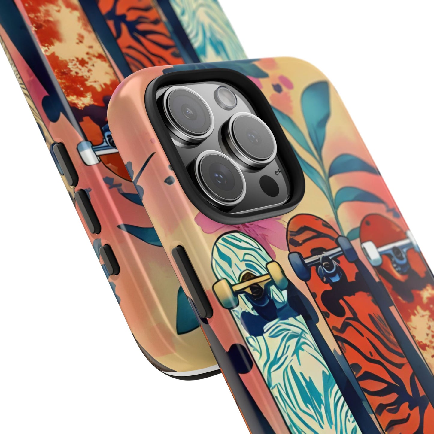 Skateboard Art Phone Cases | Tough Phone Covers for Skaters | Unique Gift for Skateboard Lovers, Trendy Protection, Custom Designs