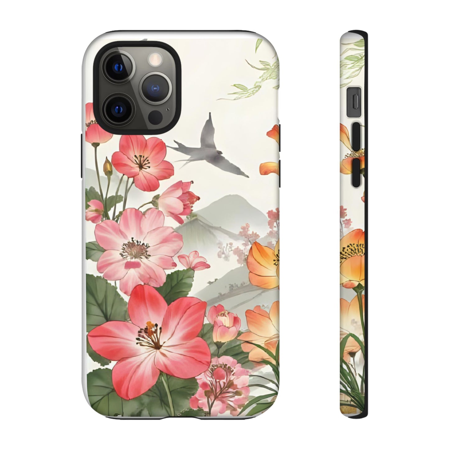 Floral Phone Case, Tough Cases, Smartphone Accessories, Gift for Her, Nature Lover's Present, Floral Design, Spring Style