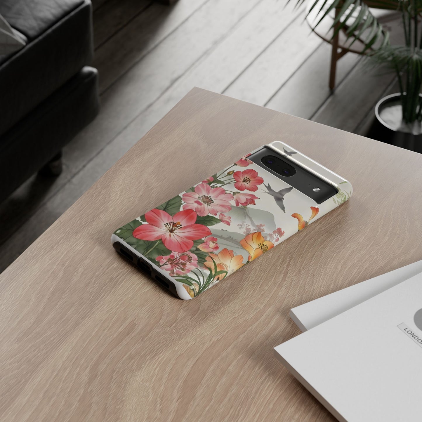 Floral Phone Case, Tough Cases, Smartphone Accessories, Gift for Her, Nature Lover's Present, Floral Design, Spring Style