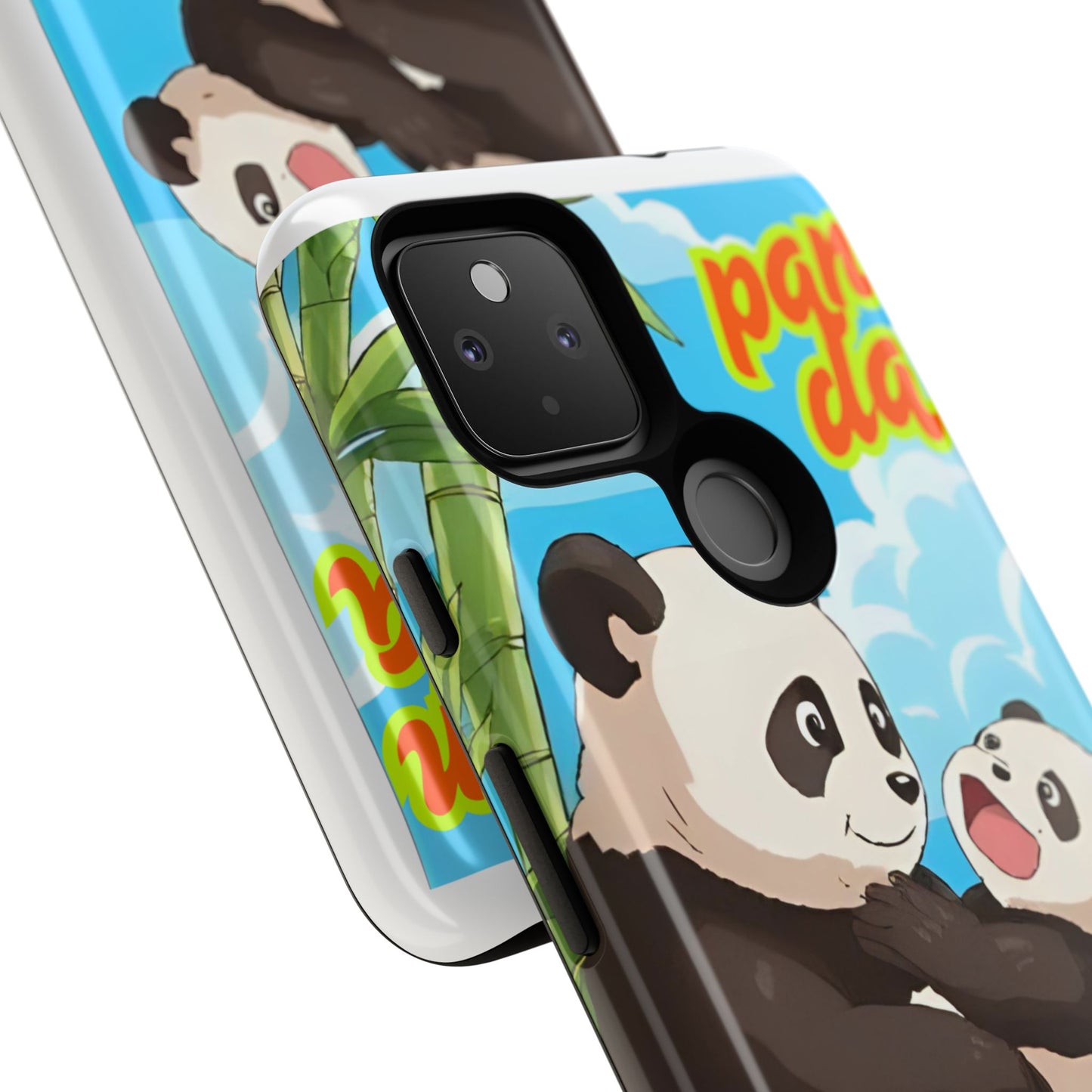Panda Phone Case - Cute Panda Mom and Baby Design, Phone Cover for Animal Lovers, Gift for Kids and Adults, Jungle Vibe, Fun Accessory