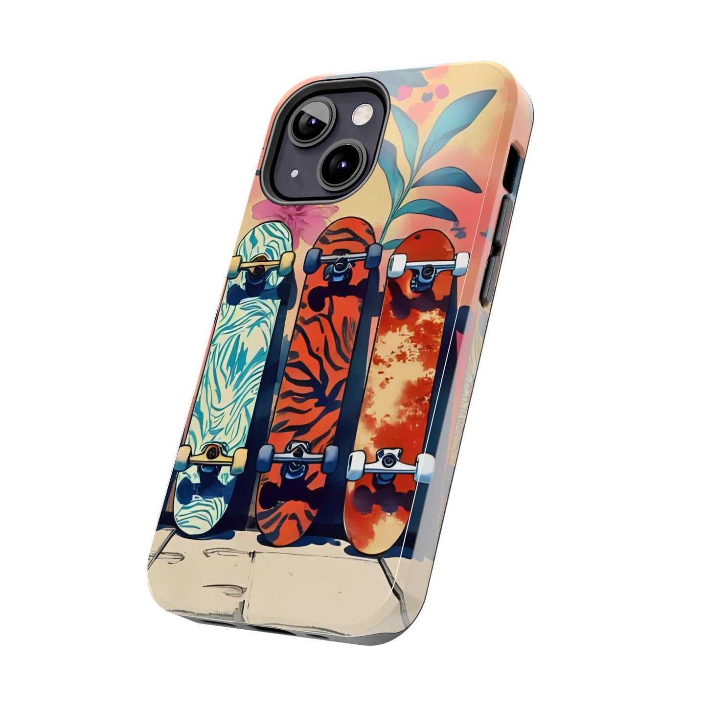 Skateboard Art Phone Cases | Tough Phone Covers for Skaters | Unique Gift for Skateboard Lovers, Trendy Protection, Custom Designs