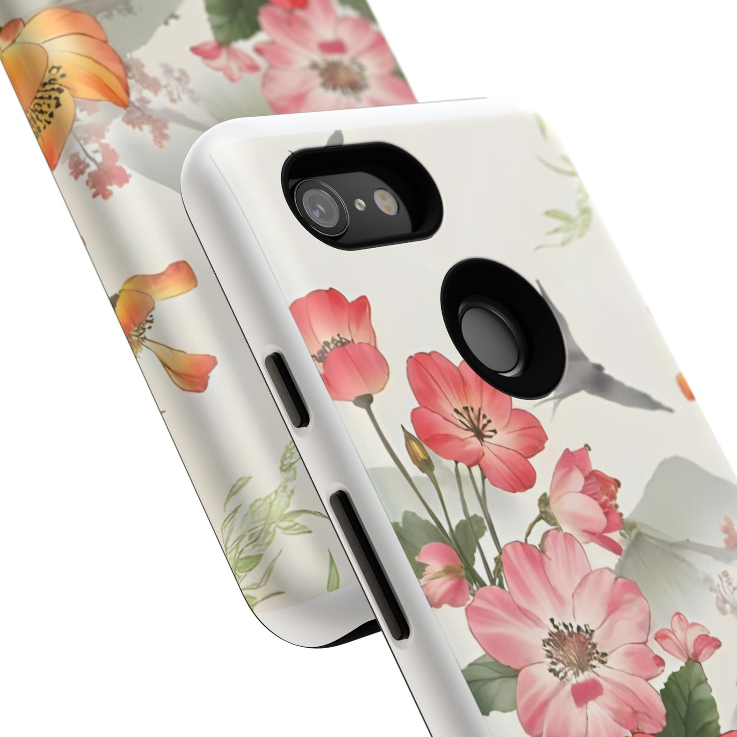 Floral Phone Case, Tough Cases, Smartphone Accessories, Gift for Her, Nature Lover's Present, Floral Design, Spring Style