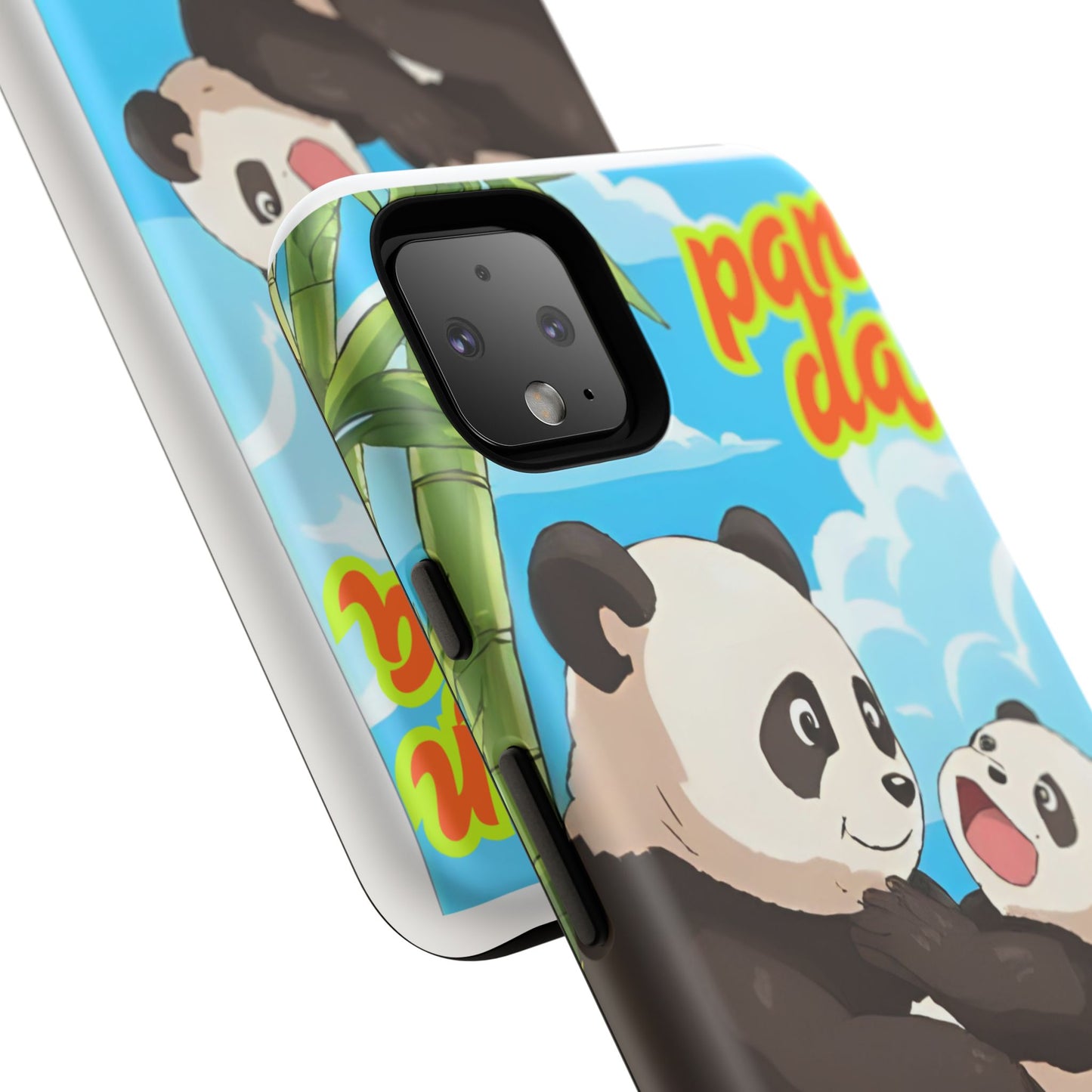 Panda Phone Case - Cute Panda Mom and Baby Design, Phone Cover for Animal Lovers, Gift for Kids and Adults, Jungle Vibe, Fun Accessory