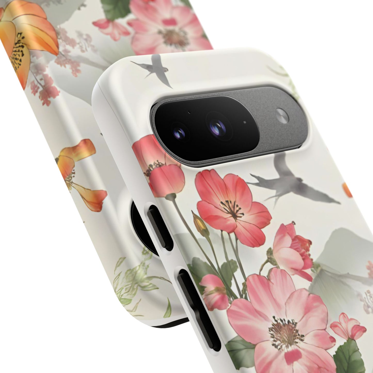 Floral Phone Case, Tough Cases, Smartphone Accessories, Gift for Her, Nature Lover's Present, Floral Design, Spring Style