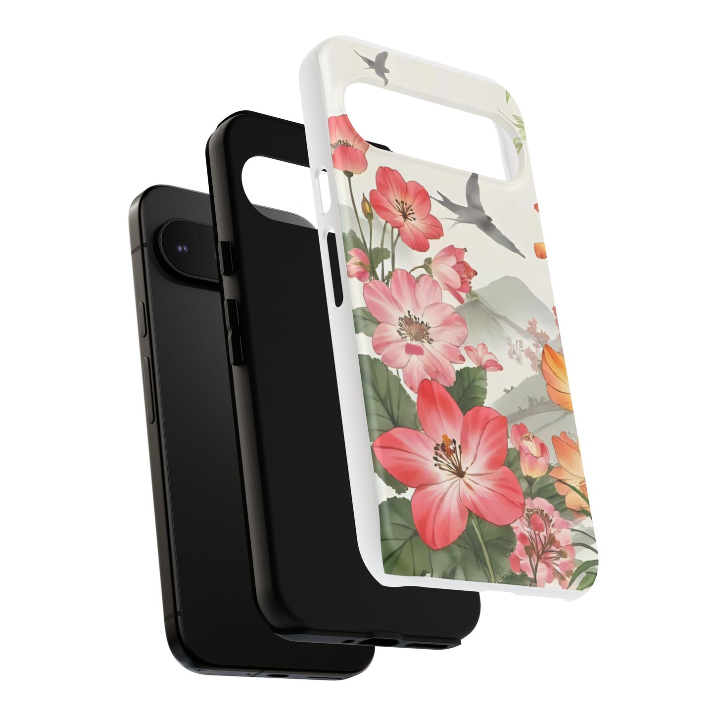 Floral Phone Case, Tough Cases, Smartphone Accessories, Gift for Her, Nature Lover's Present, Floral Design, Spring Style