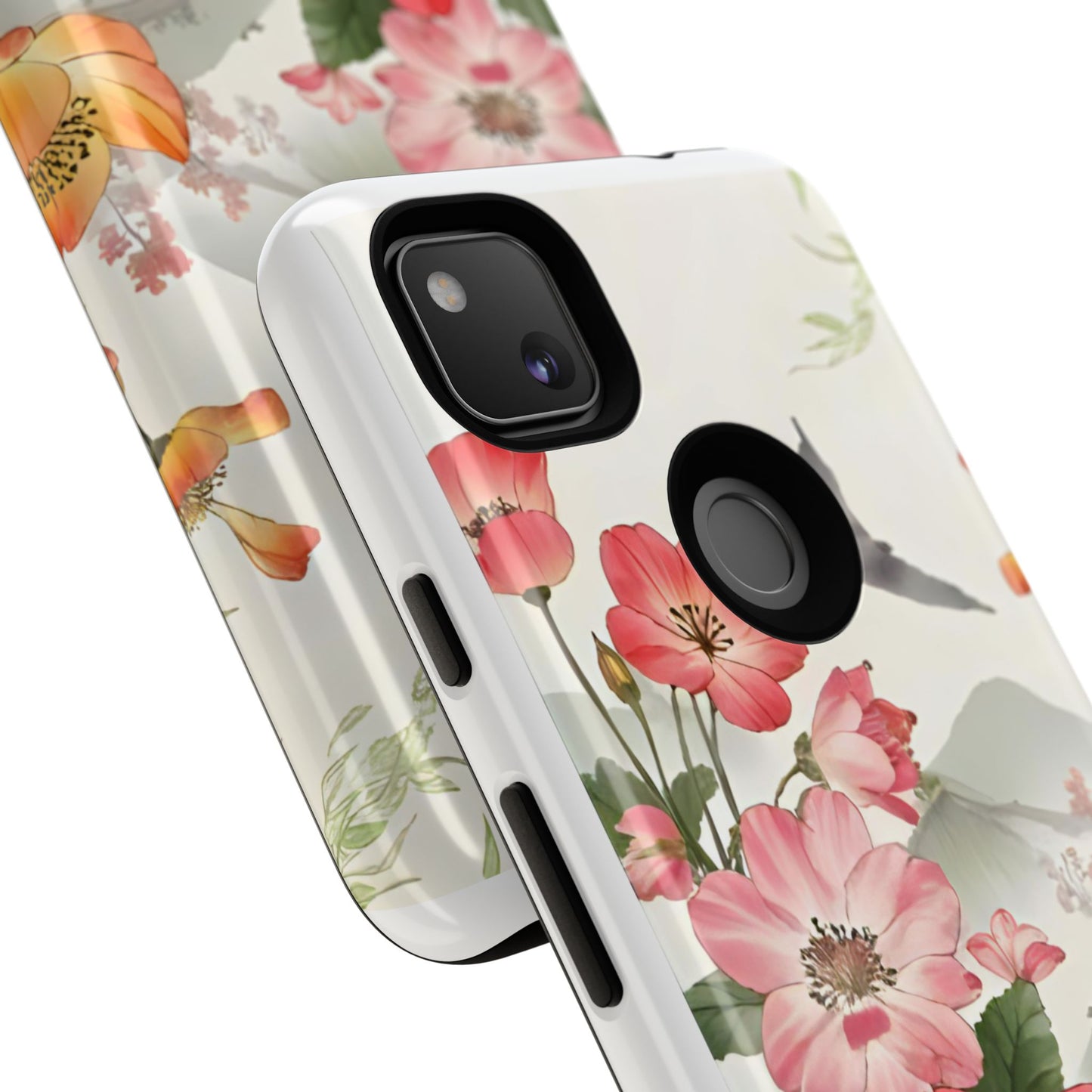 Floral Phone Case, Tough Cases, Smartphone Accessories, Gift for Her, Nature Lover's Present, Floral Design, Spring Style