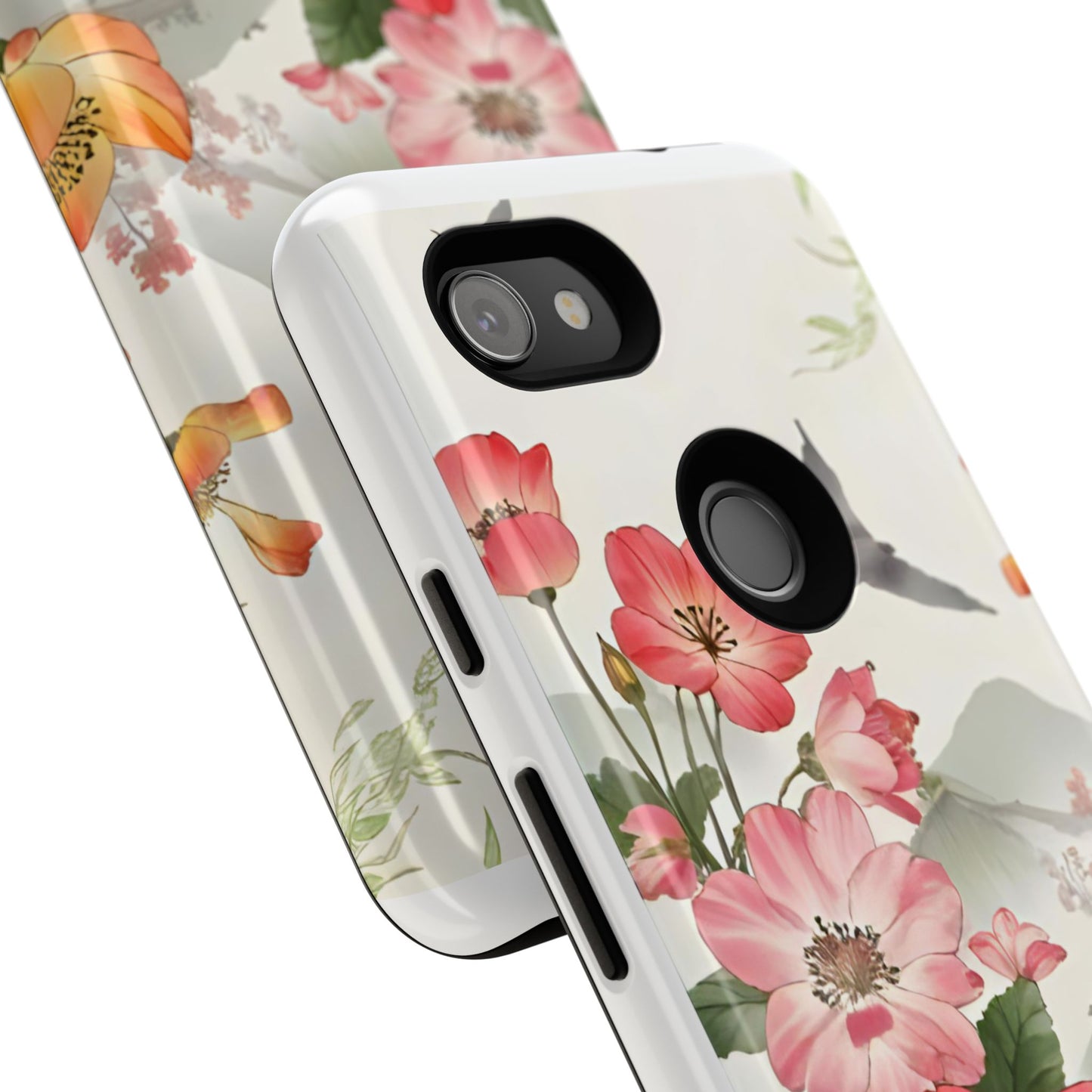 Floral Phone Case, Tough Cases, Smartphone Accessories, Gift for Her, Nature Lover's Present, Floral Design, Spring Style
