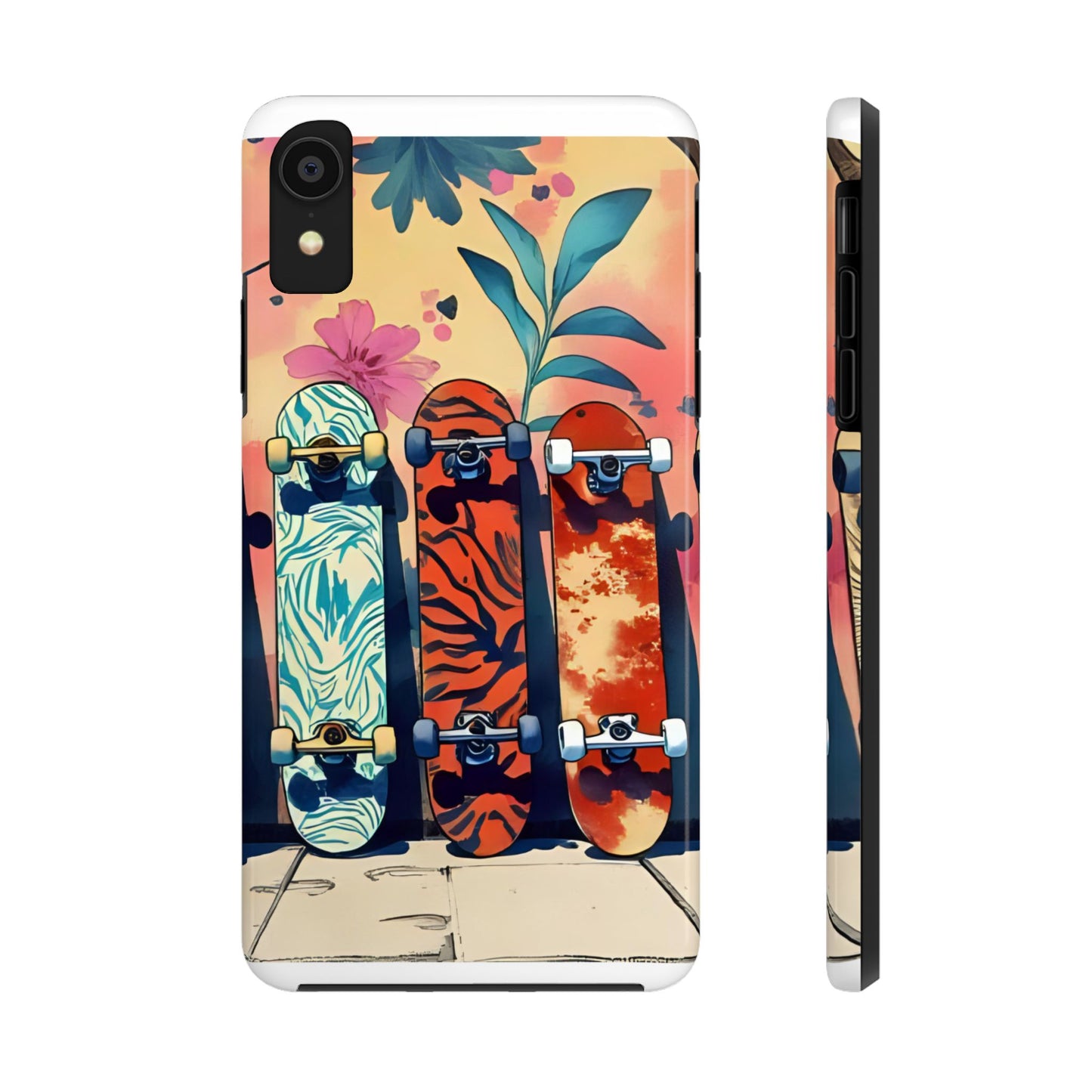 Skateboard Art Phone Cases | Tough Phone Covers for Skaters | Unique Gift for Skateboard Lovers, Trendy Protection, Custom Designs