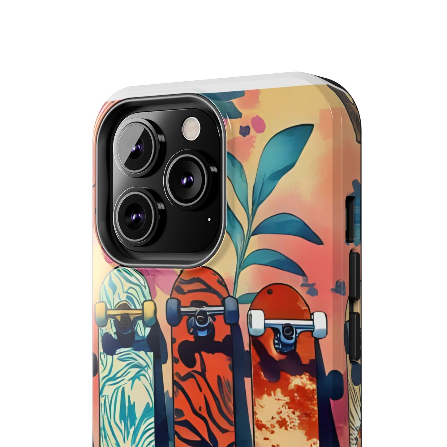 Skateboard Art Phone Cases | Tough Phone Covers for Skaters | Unique Gift for Skateboard Lovers, Trendy Protection, Custom Designs