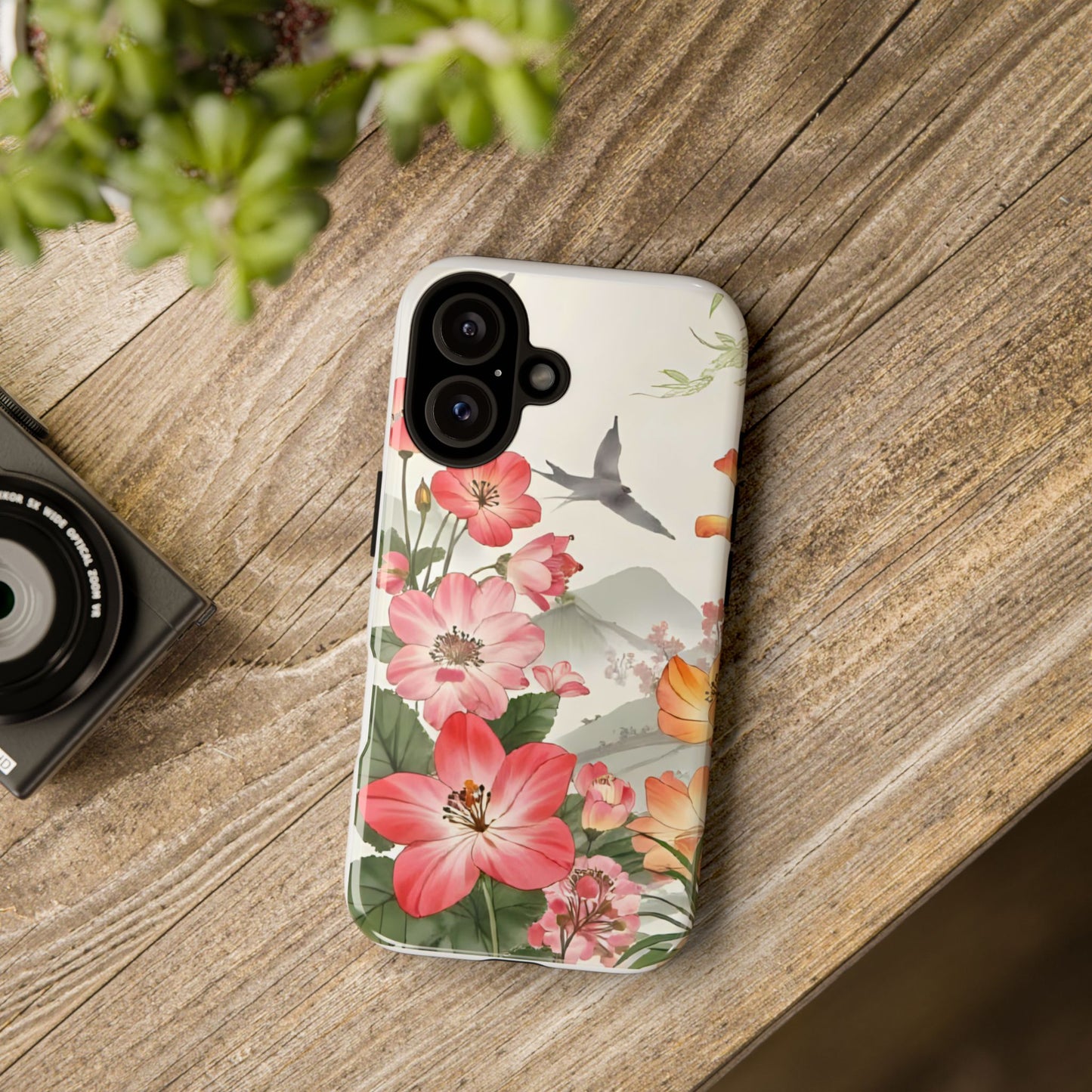 Floral Phone Case, Tough Cases, Smartphone Accessories, Gift for Her, Nature Lover's Present, Floral Design, Spring Style