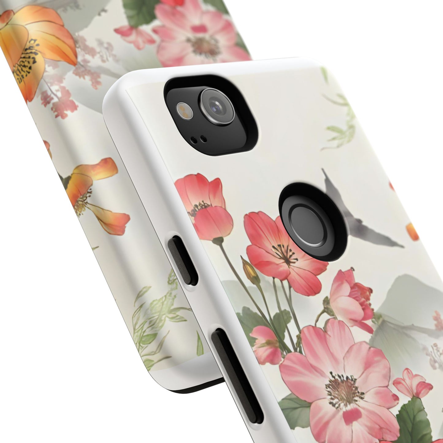 Floral Phone Case, Tough Cases, Smartphone Accessories, Gift for Her, Nature Lover's Present, Floral Design, Spring Style