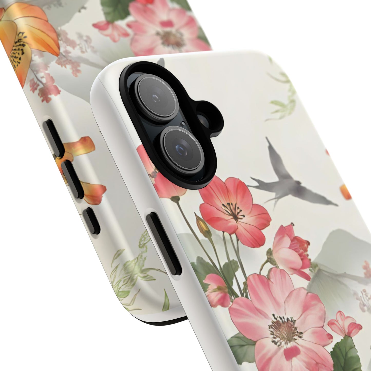 Floral Phone Case, Tough Cases, Smartphone Accessories, Gift for Her, Nature Lover's Present, Floral Design, Spring Style