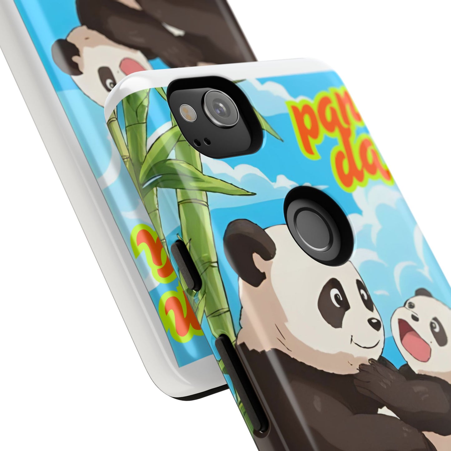 Panda Phone Case - Cute Panda Mom and Baby Design, Phone Cover for Animal Lovers, Gift for Kids and Adults, Jungle Vibe, Fun Accessory