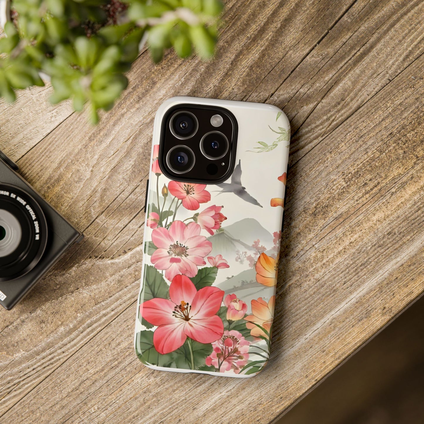 Floral Phone Case, Tough Cases, Smartphone Accessories, Gift for Her, Nature Lover's Present, Floral Design, Spring Style
