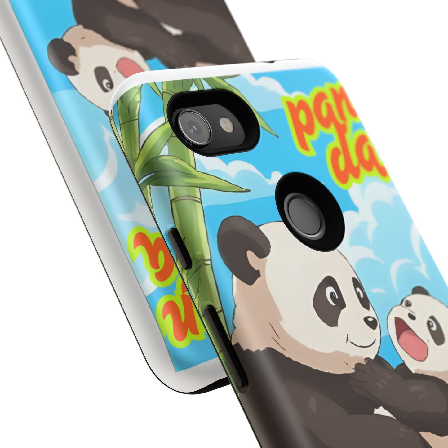 Panda Phone Case - Cute Panda Mom and Baby Design, Phone Cover for Animal Lovers, Gift for Kids and Adults, Jungle Vibe, Fun Accessory