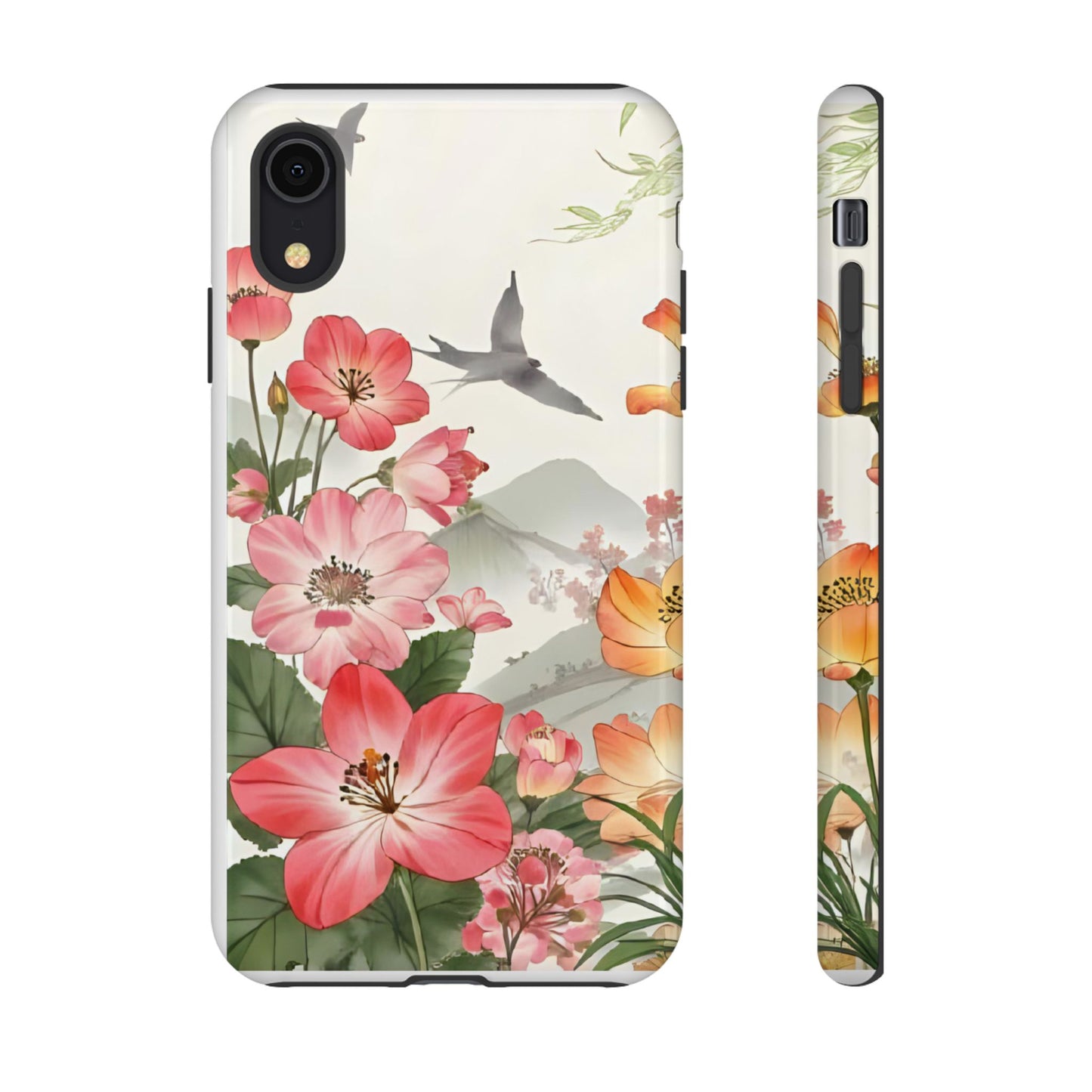 Floral Phone Case, Tough Cases, Smartphone Accessories, Gift for Her, Nature Lover's Present, Floral Design, Spring Style