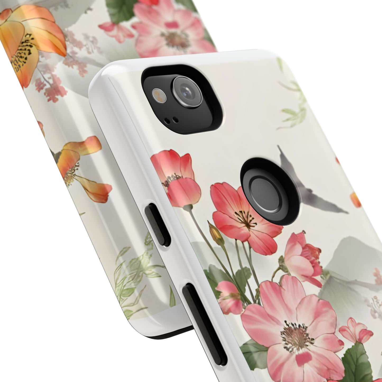 Floral Phone Case, Tough Cases, Smartphone Accessories, Gift for Her, Nature Lover's Present, Floral Design, Spring Style