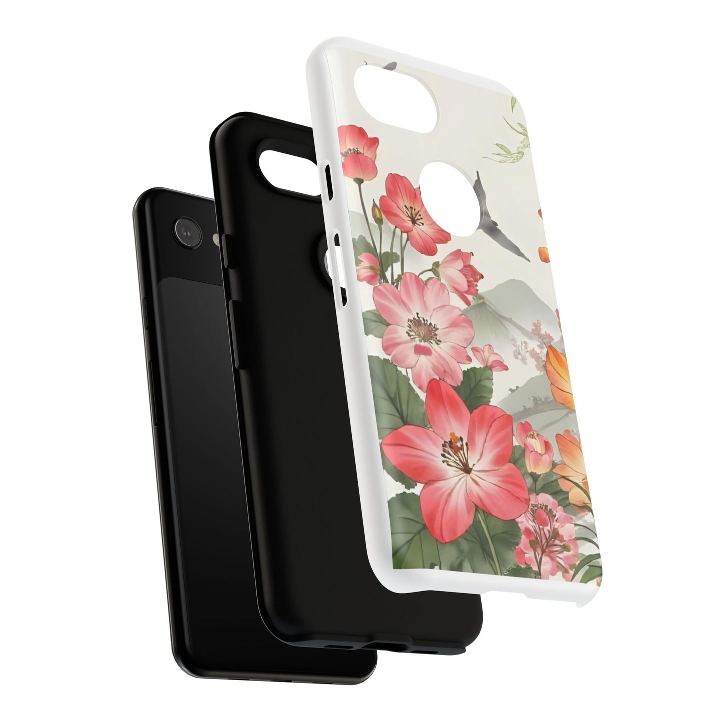 Floral Phone Case, Tough Cases, Smartphone Accessories, Gift for Her, Nature Lover's Present, Floral Design, Spring Style