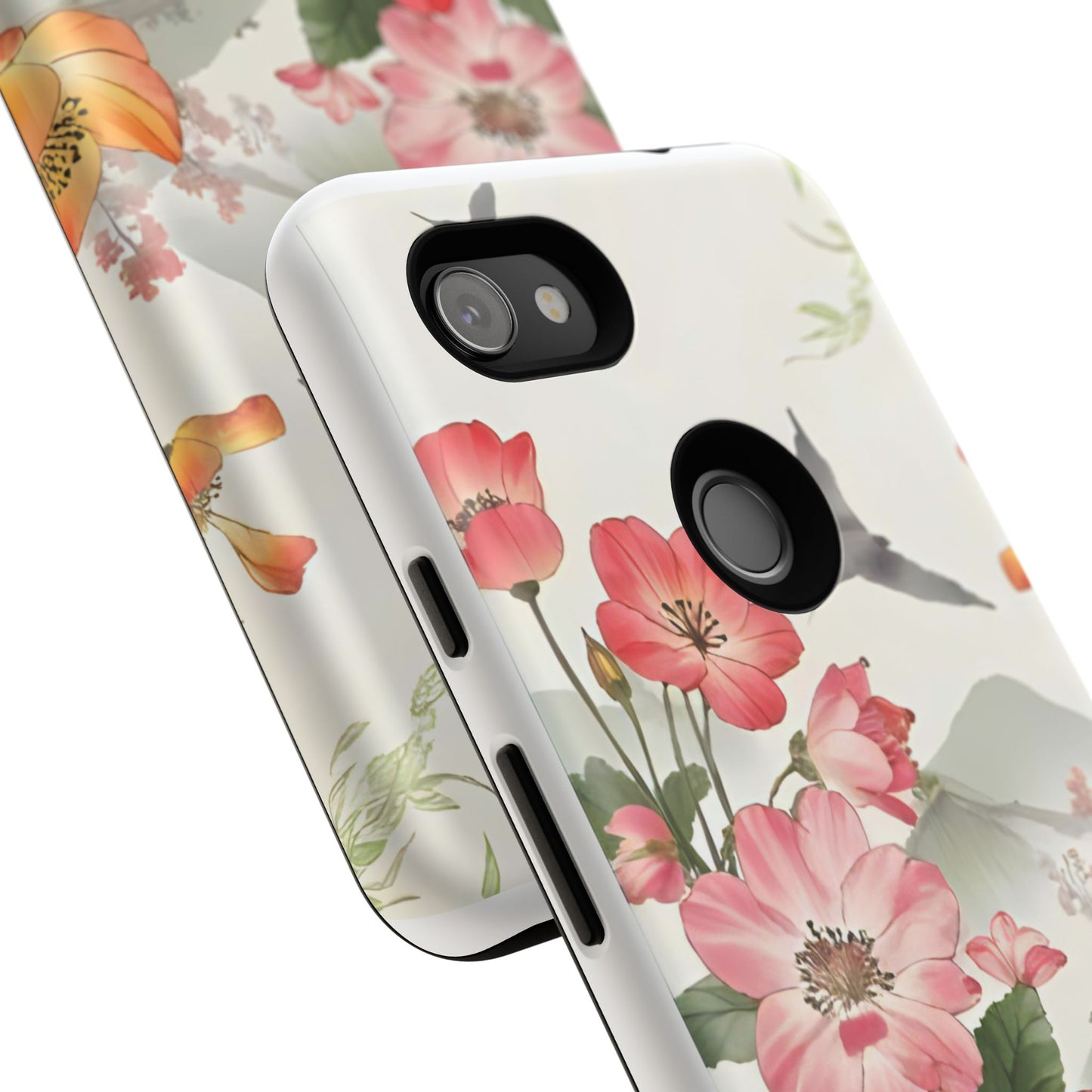 Floral Phone Case, Tough Cases, Smartphone Accessories, Gift for Her, Nature Lover's Present, Floral Design, Spring Style