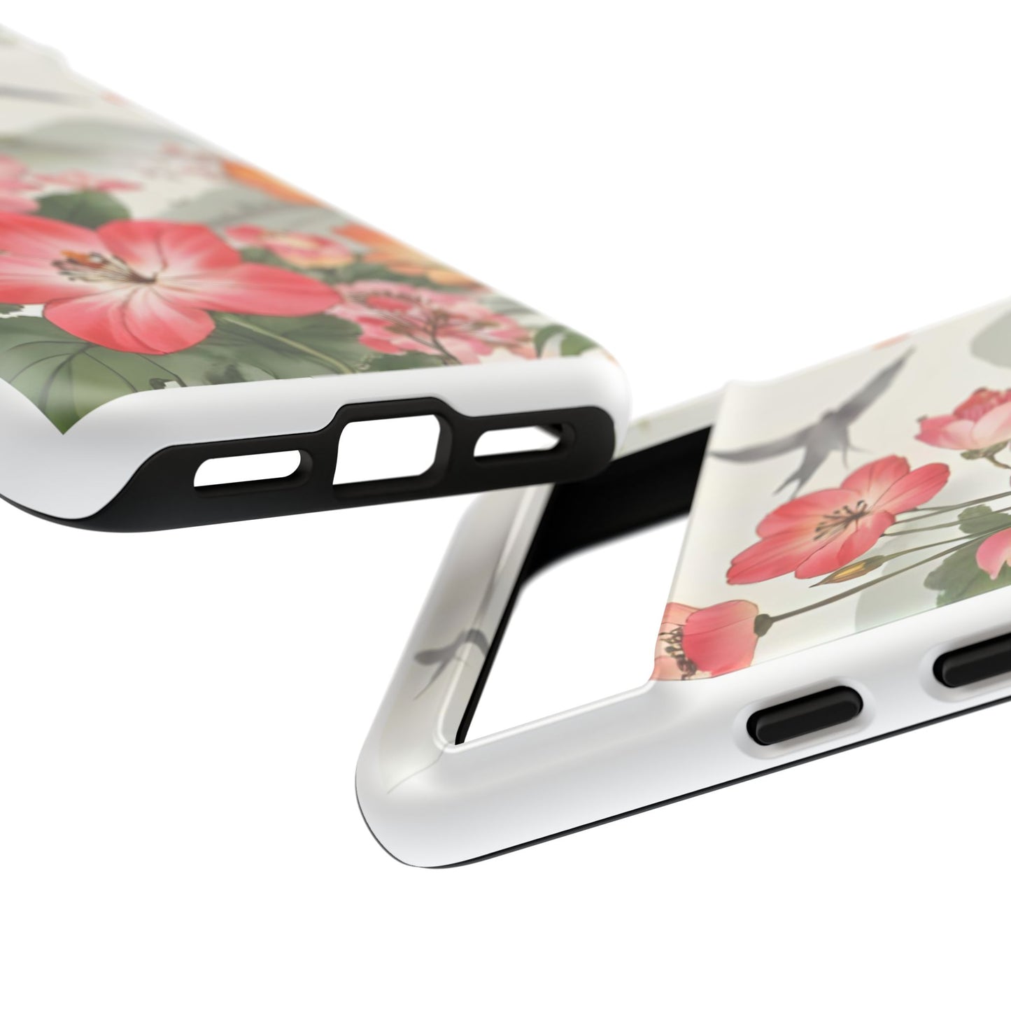 Floral Phone Case, Tough Cases, Smartphone Accessories, Gift for Her, Nature Lover's Present, Floral Design, Spring Style