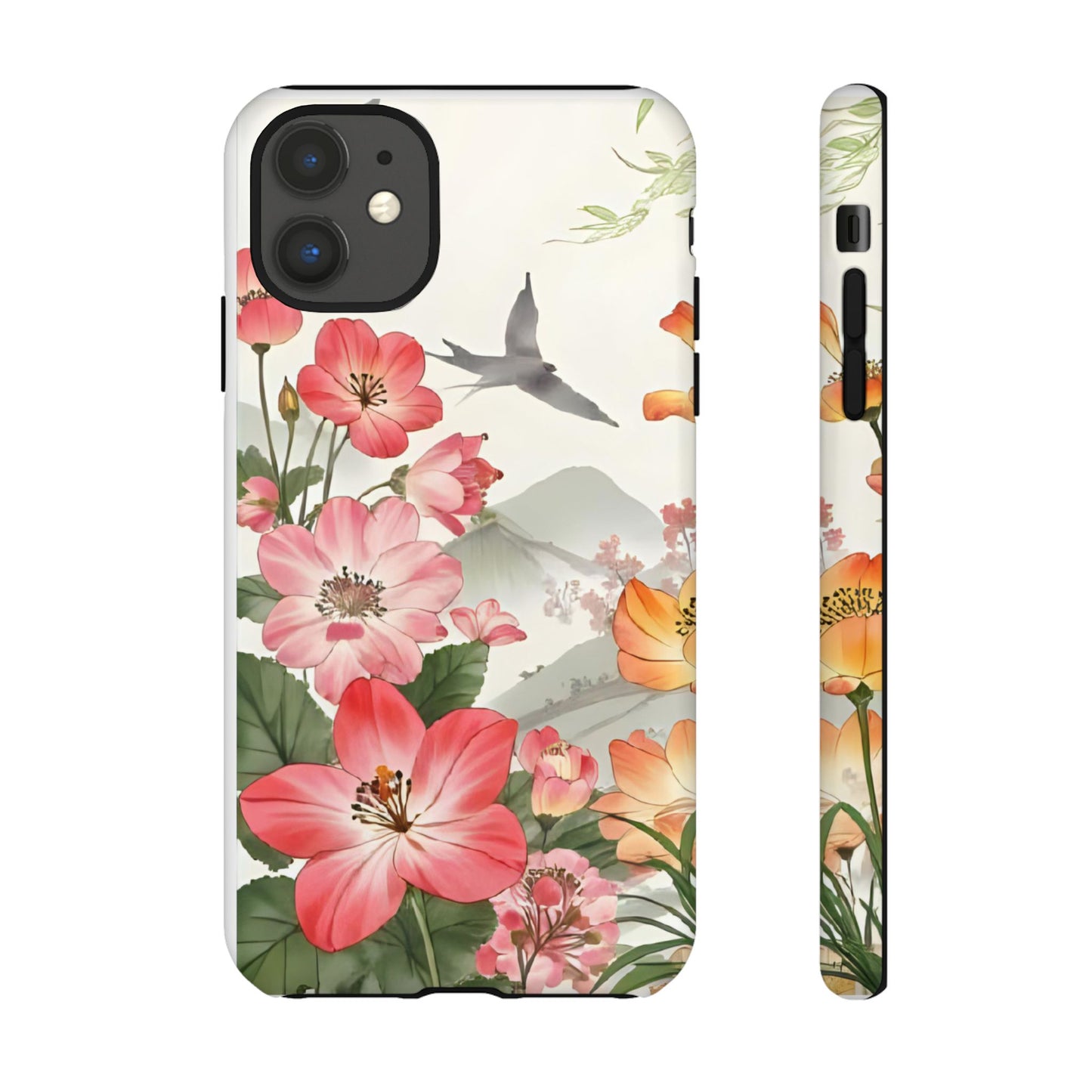Floral Phone Case, Tough Cases, Smartphone Accessories, Gift for Her, Nature Lover's Present, Floral Design, Spring Style