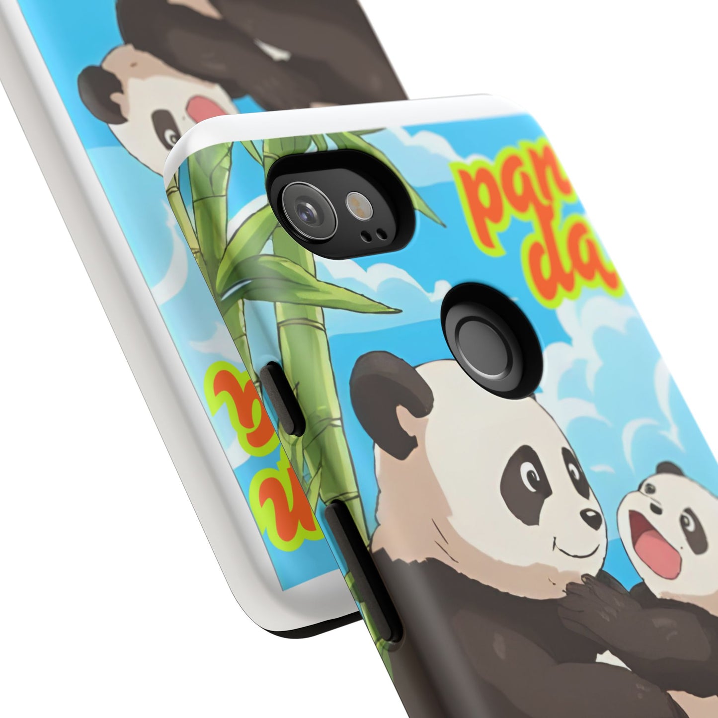 Panda Phone Case - Cute Panda Mom and Baby Design, Phone Cover for Animal Lovers, Gift for Kids and Adults, Jungle Vibe, Fun Accessory