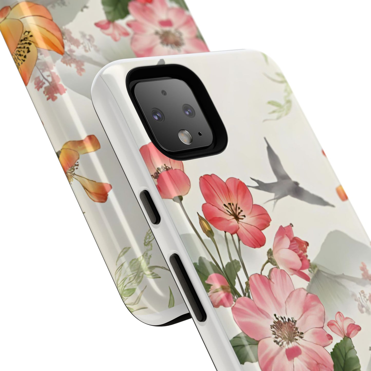 Floral Phone Case, Tough Cases, Smartphone Accessories, Gift for Her, Nature Lover's Present, Floral Design, Spring Style