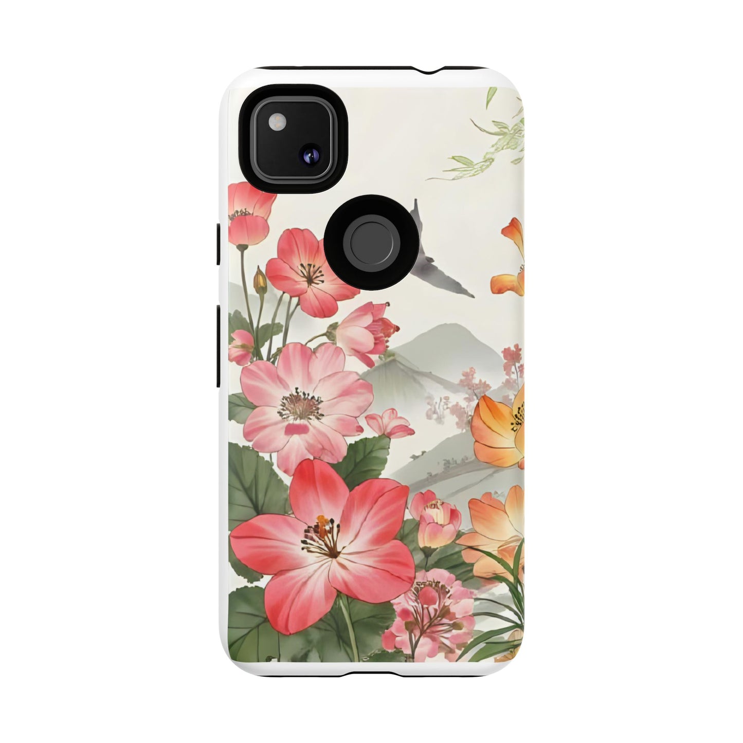 Floral Phone Case, Tough Cases, Smartphone Accessories, Gift for Her, Nature Lover's Present, Floral Design, Spring Style