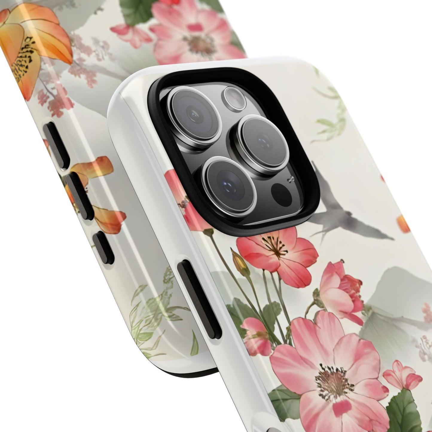 Floral Phone Case, Tough Cases, Smartphone Accessories, Gift for Her, Nature Lover's Present, Floral Design, Spring Style