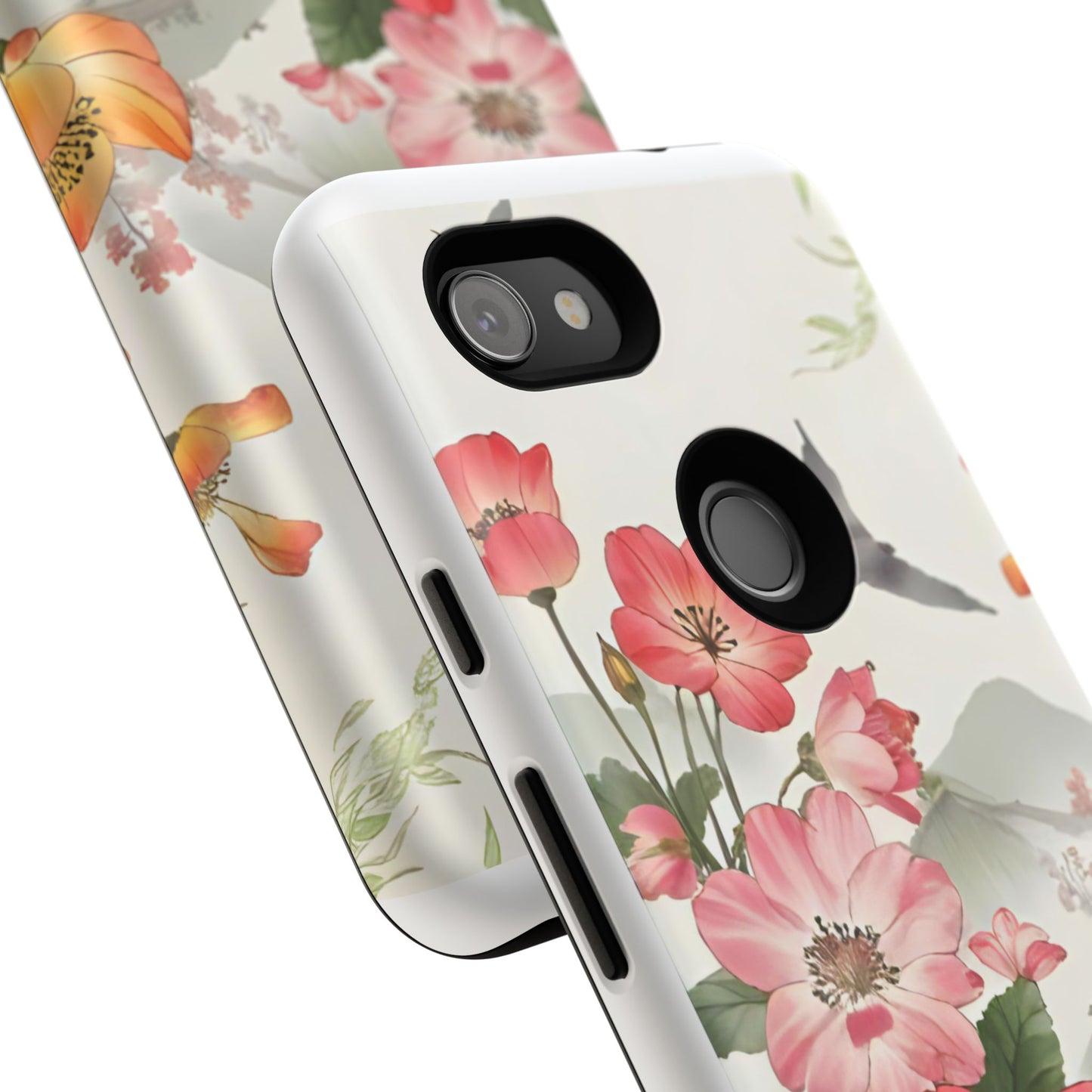 Floral Phone Case, Tough Cases, Smartphone Accessories, Gift for Her, Nature Lover's Present, Floral Design, Spring Style